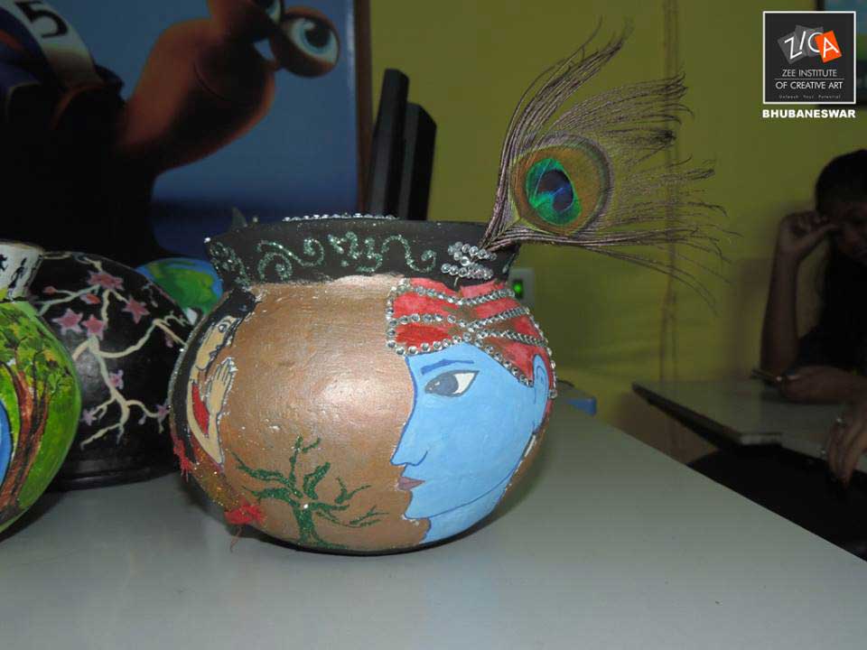 ZICA Bhubaneswar Student activity - Pot Painting Image 3