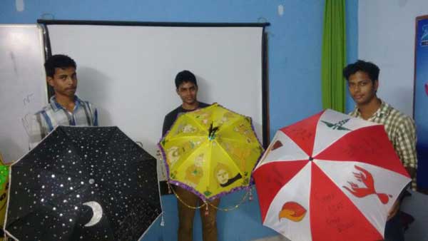 ZICA Bhubaneswar Student activity - Umbrella Painting Image 3