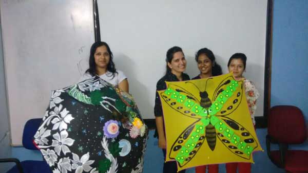 ZICA Bhubaneswar Student activity - Umbrella Painting Image 4