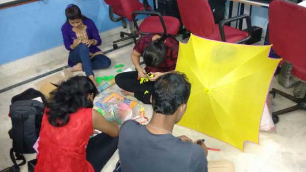 ZICA Bhubaneswar Student activity - Umbrella Painting Image 8